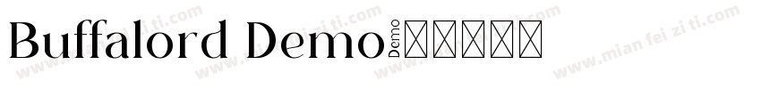 Buffalord Demo字体转换